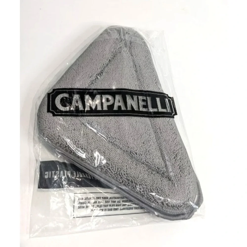 NEW! Campanelli Pro Glass Window and Windshield Handle with 3 Pads Microfiber